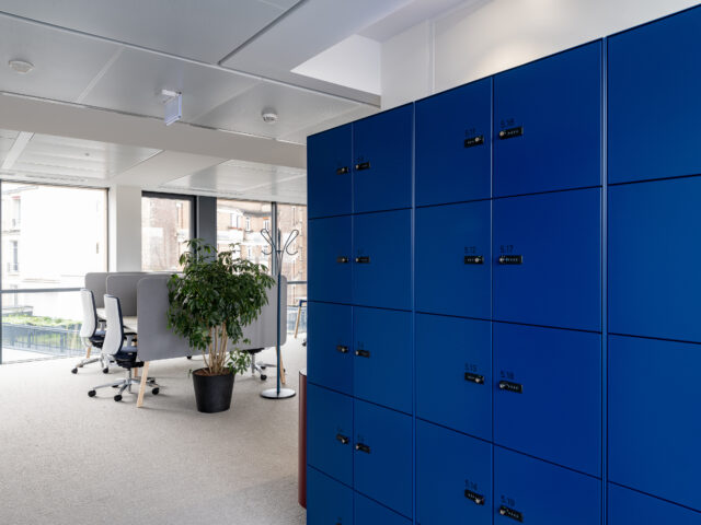 Des casiers individuels pour un aménagement de bureaux en Flex office