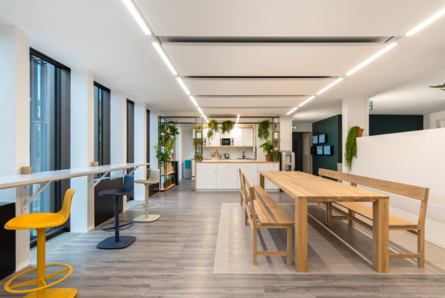 Aménagement d'une salle de pause ou d'un espace de détente en entreprise